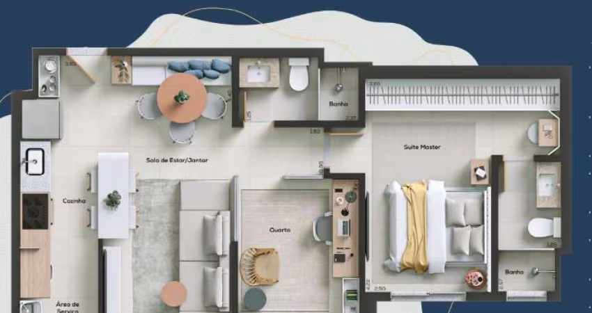 Ágio Vendo Ágio 2 Quartos Nascente Soft Pedro Ludovico Apartamento com 2 Quarto(s) e 2 banheiro(s) à Venda, 60 por R$ 499.000 no setor Setor Pedro Ludovico VN25097