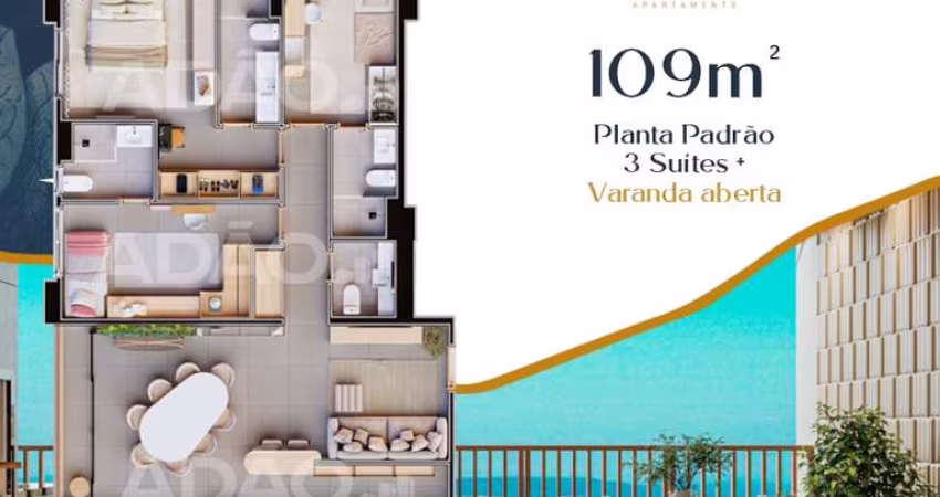 Ágio Invite Marista Apartamento com 3 Quarto(s) e 4 banheiro(s) à Venda, 109.29 por R$ 1.047.000 no setor Setor Marista AX27665