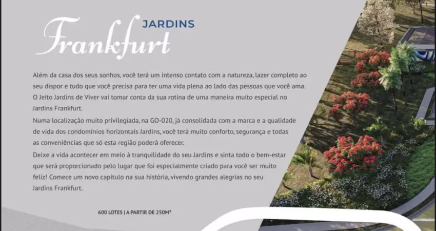 Ágio jardins frankfurt lote comercial 760m2 senador canedo - go lote à venda, 760 por r$ 964.600 no setor vila jardim vitoria ad29183