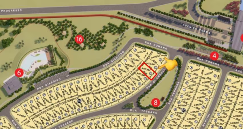 Ágio LOTE JARDINS PARMA Área / Terreno à Venda, 270 por R$ 280.000 no setor Jardins Parma VN28249