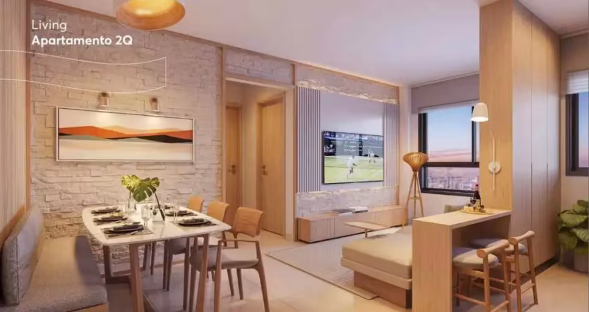 Ágio 2q levell home resort  apartamento com 2 quarto(s) e 2 banheiro(s) à venda, 56 por r$ 533.171 no setor jardim américa ax32169