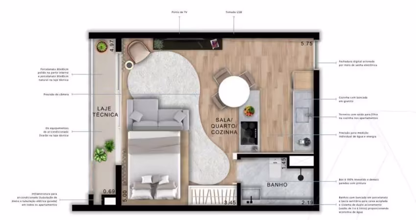 Ágio metropolitan bueno - flat flat com 1 quarto(s) e 1 banheiro(s) à venda, 37 por r$ 403.573,82 no setor  setor bueno st32159