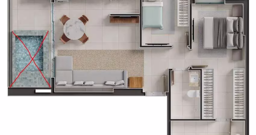 Ágio  vendo ágio gaudi andar alto  apartamento com 2 quarto(s) e 2 banheiro(s) à venda, 80.94 por r$ 1.133.500 no setor setor bueno vt24413