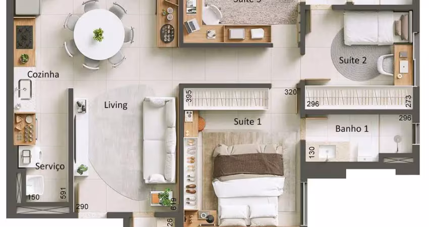 Ágio vendo agio soft connect 15 - 3 quartos de 82m² apartamento com 3 quarto(s) e 2 banheiro(s) à venda, 82.75 por r$ 699.000 no setor parque amazônia vt31486