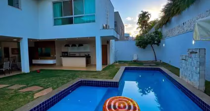 Sobrado de alto padrão 5 suítes com piscina no alphaville flamboyant araguaia casa em condomínio com 5 quarto(s) e 8 banheiro(s) à venda, 377 por r$ 4.400.000 no setor alphaville flamboyant residencia