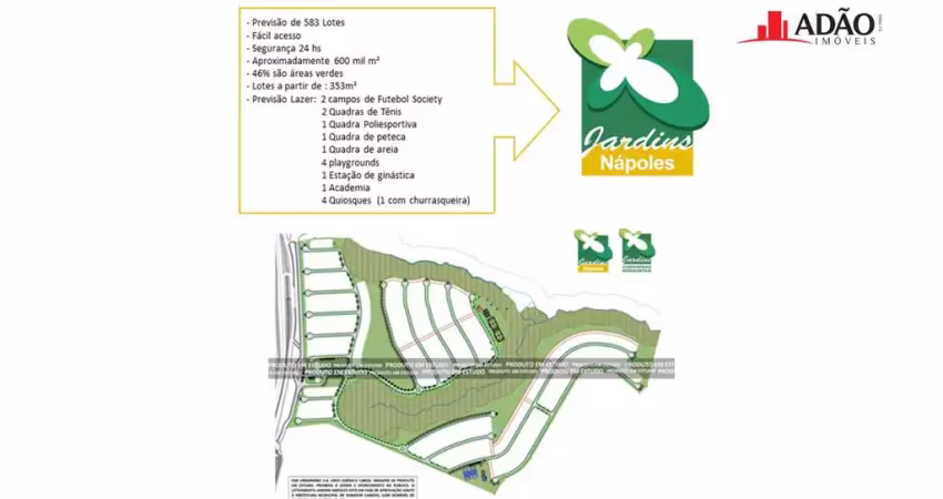Ágio vende-se ágio lote jardins nápoles 360m² lote à venda, 360 por r$ 410.000 no setor jardins nápoles ad32942