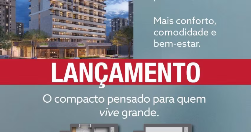 A 300m do metrô Brooklin, studio com 3,90m de pé direitomorar com elegância e comodidade, pé direito único de 3,90m.