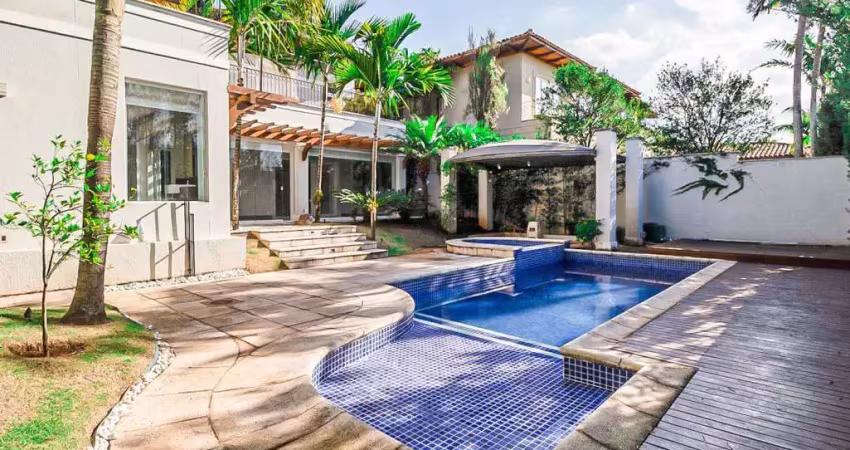 Casa em condomínio à venda – 4 suítes, piscina e 9 vagas – páteo santa fé - sítio recreio gramado, campinas/sp