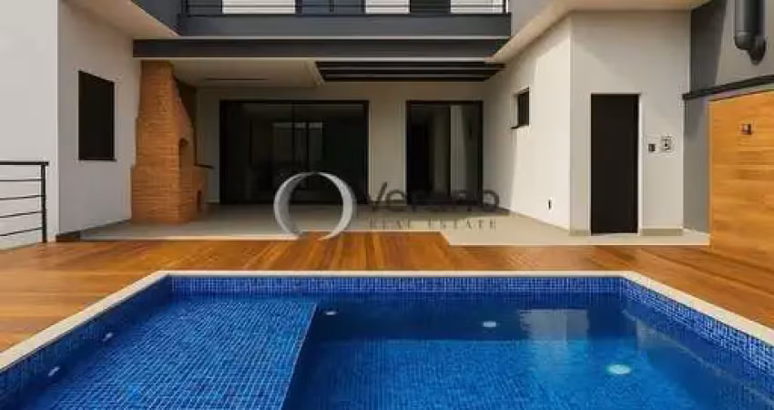 Casa de alto padrão à venda no loteamento caminhos de são conrado (sousas) | 5 suítes, piscina e espaço gourmet