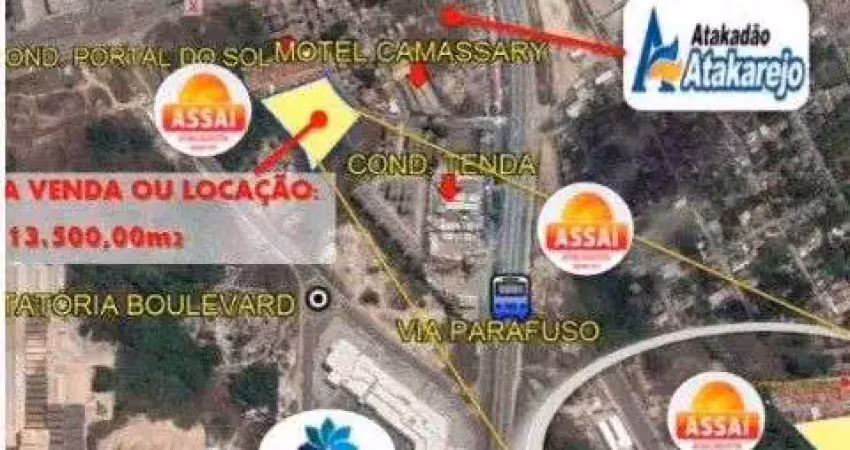 Terreno à venda, 13500 m² por r$ 7.000.000,00 - camaçari de dentro - camaçari/ba