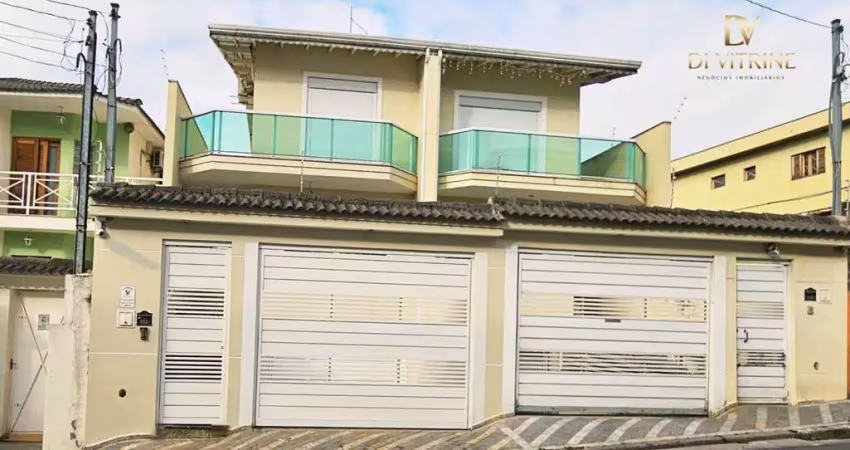 Sobrado com 3 dormitórios, closet, 6 vagas de garagem,  à venda, 223 m² por r$ 1.100.000 - jardim santa mena  guarulhos/sp