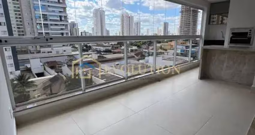 Apartamento 3 Suítes Mobiliado Setor Bueno, Varanda com Churrasqueira a carvão