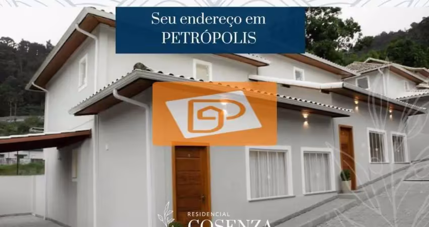 Casa à venda em petrópolis. mosela, imóvel com 3 quartos, dentro do condomínio, residencial cosenza.