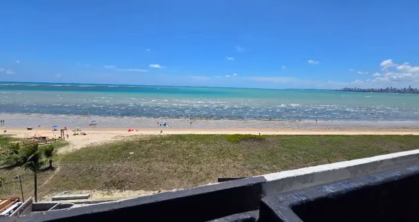 Apartamento pé na areia no vivere resort, 93m², ponta de campina- cabedelo - pb