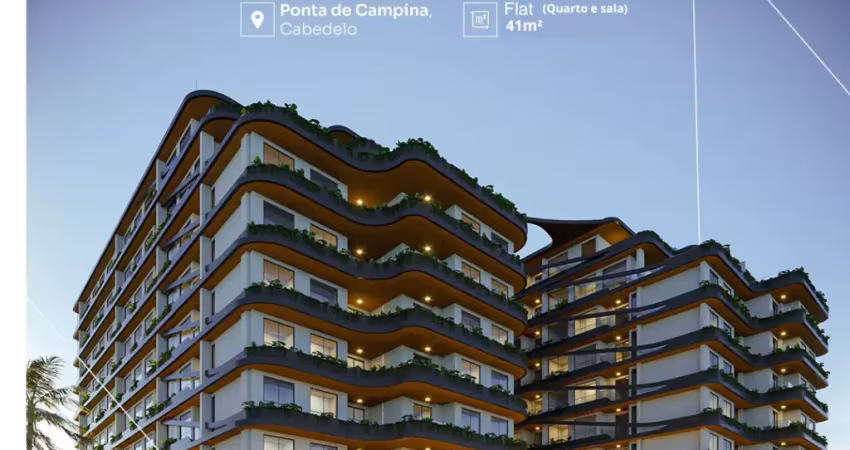 Repasse flat (quarto e sala) 41m², ponta de campina