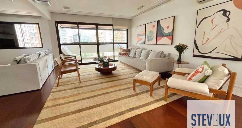 Apartamento com 3 dormitórios à venda, 230 m² por r$ 3.000.000,00 - moema - são paulo/sp