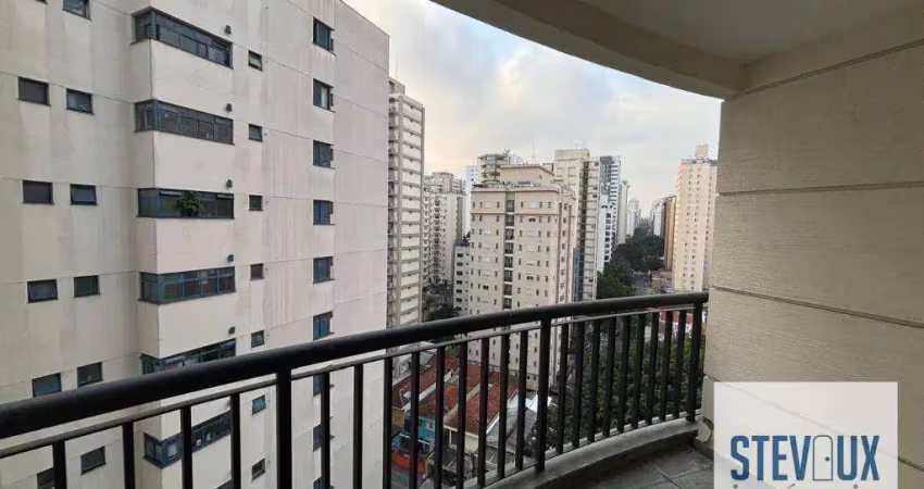 Apartamento reformado em moema pássaros com 2 suítes, varanda e 2 vagas