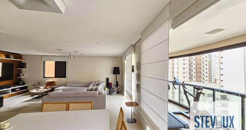 Apartamento com 3 dormitórios à venda, 161 m² por R$ 3.400.000,00 - Moema - São Paulo/SP
