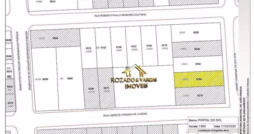 Terreno à venda, 468 m² por r$ 420.000,00 - portal do sol - joão pessoa/pb