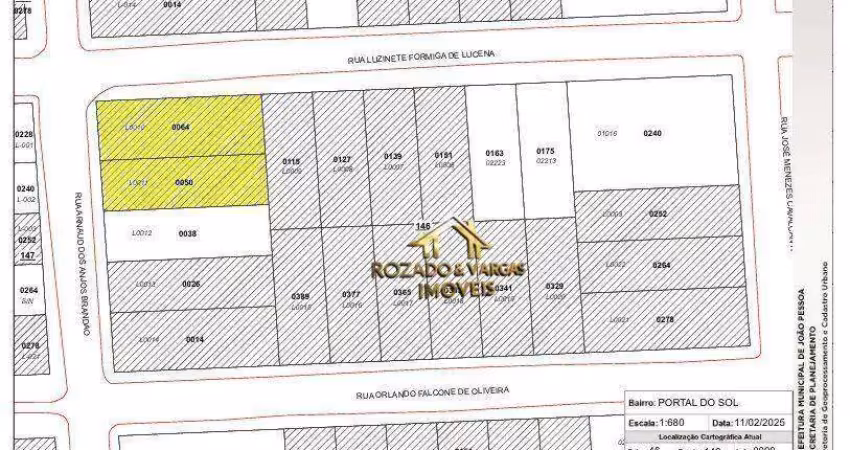 Terreno à venda, 1.014 m² por r$ 1.200.000 - portal do sol - joão pessoa/pb
