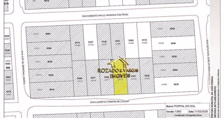 Terreno à venda, 384 m² por r$ 395.000,00 - portal do sol - joão pessoa/pb