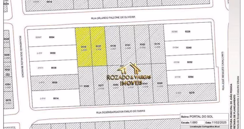 Terreno à venda, 768 m² por r$ 1.000.000,00 - portal do sol - joão pessoa/pb