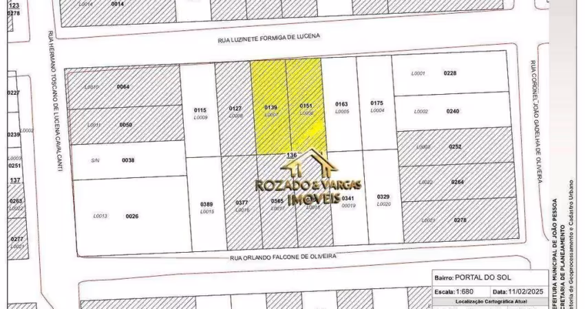 Terreno à venda, 768 m² por r$ 1.000.000,00 - portal do sol - joão pessoa/pb