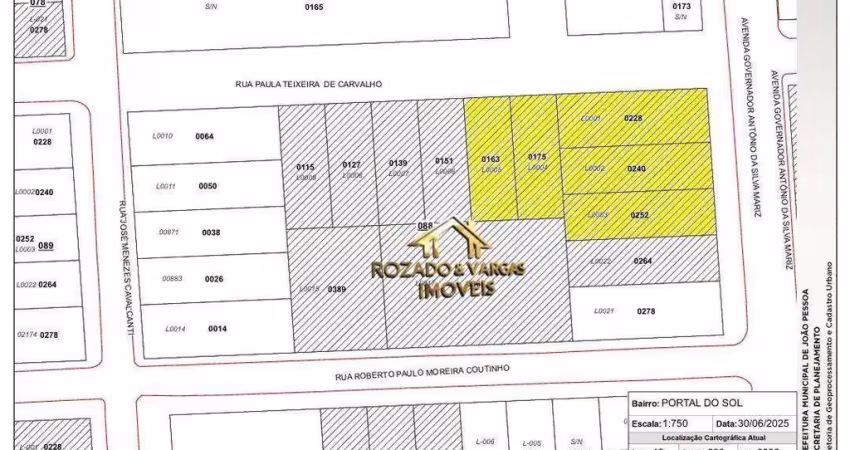 Terreno à venda, 2250 m² por r$ 7.400.000 - av governador antônio mariz, portal do sol - joão pessoa/pb