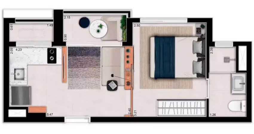 Apartamento para venda em são paulo, vila buarque, 1 dormitório, 1 suíte, 1 banheiro