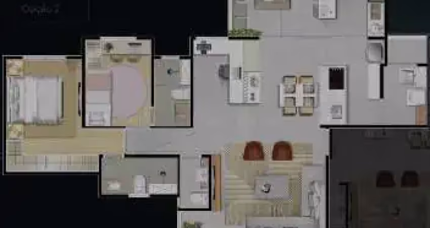 Apartamento para Venda em Santo André, Campestre, 2 dormitórios, 2 suítes, 1 banheiro, 2 vagas