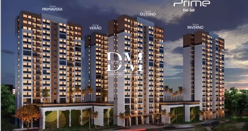 Super lançamento no parque del sol, prime del sol, com 43,29m², 2 quartos, varanda e lazer completo
