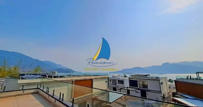 Casa Nova em condomínio à venda em Ilhabela-SP, Bairro Central: 5 quartos (4 suítes) 2 Salas, 312m² de área. Próximo a praia.
