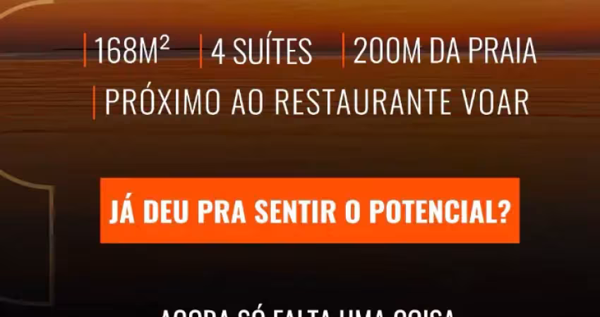 Um novo horizonte está se aproximando 200m da praia.