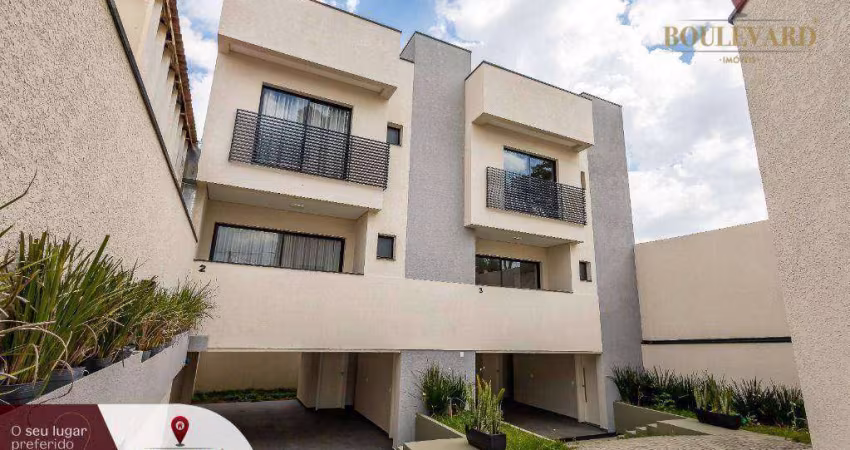 Sobrados em condomínio fechado com 3 dormitórios à venda, 153 m² por R$ 800.000 - Xaxim - Curitiba/PR