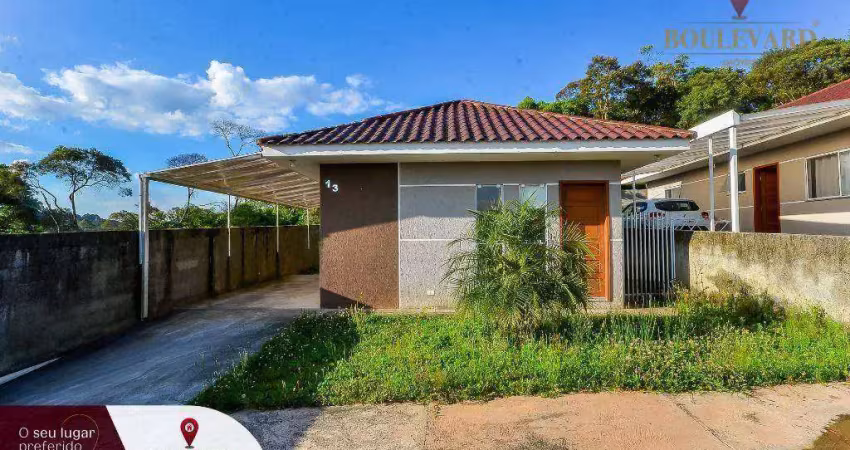 Casa térrea em condomínio fechado, com 3 dormitórios à venda, 55 m² por r$ 255.000 - planta santa tereza - colombo/pr