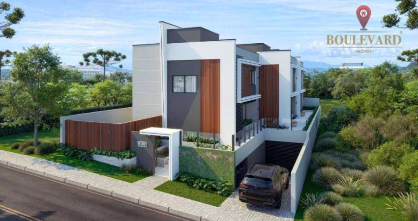 Casas no Residencial Wish Townhouses, com 3 dormitórios à venda, 220 m² por R$ 1.550.000 - Seminário - Curitiba/PR