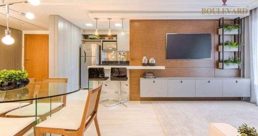 Apartamento no Créatif com 3 dormitórios e 2 vagas à venda, 94 m² por R$ 1.190.000 - Vila Izabel - Curitiba/PR