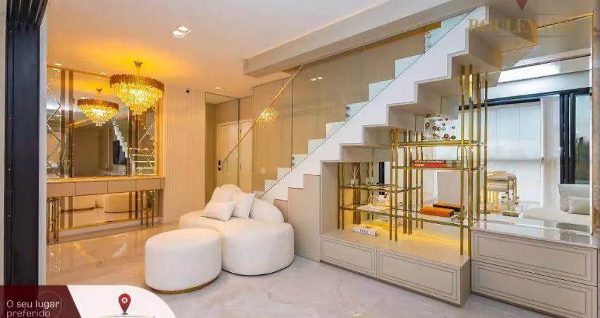 Cobertura assinada por Cris Versan com 2 suítes à venda, 139 m² por R$ 2.400.000 - Cabral - Curitiba/PR