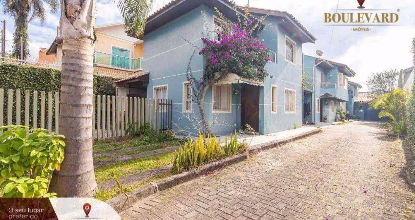 Sobrado semi-mobiliado em condomínio fechado com 3 dormitórios à venda, 120 m² por r$ 640.000 - uberaba - curitiba/pr
