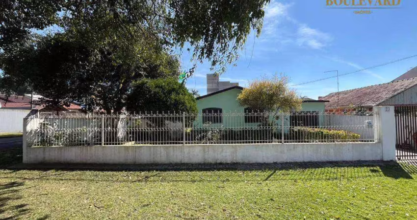 Terreno de esquina com casa à venda, 448 m² por r$ 690.000 - cajuru - curitiba/pr