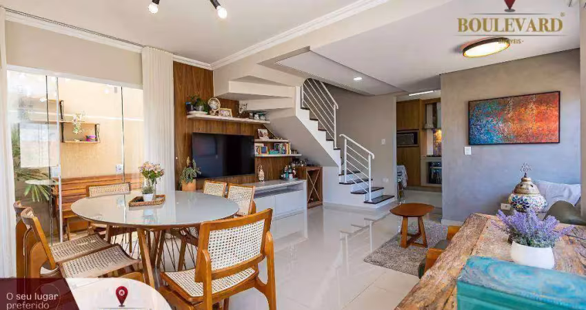 Sobrado mobiliado com 3 suítes à venda, 123 m² por r$ 729.000 - santo inácio - curitiba/pr