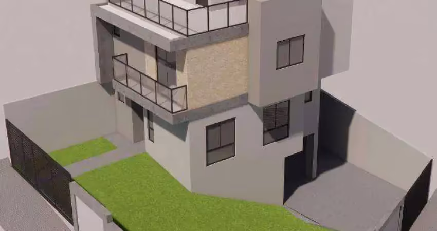 Sobrado de esquina com 3 suítes à venda, 133 m² por r$ 864.500 - abranches - curitiba/pr