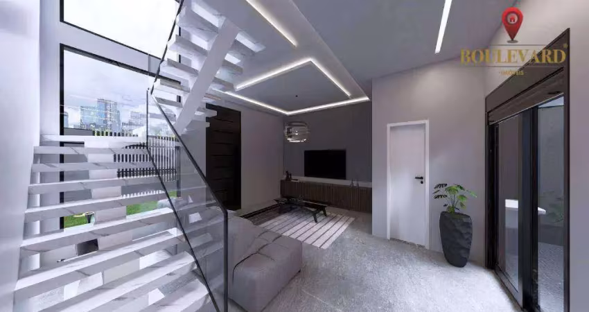 Sobrado com 3 dormitórios à venda, 149 m² por r$ 999.000 - cidade jardim - são josé dos pinhais/pr
