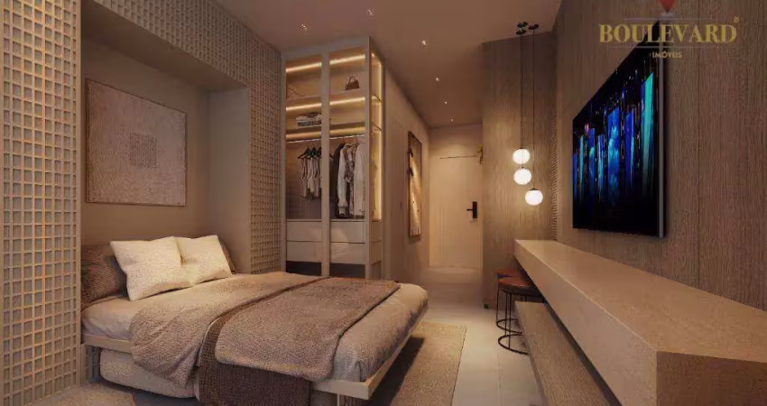 Studio com 1 dormitório à venda, 26 m² por r$ 387.272 - alto da rua xv - curitiba/pr
