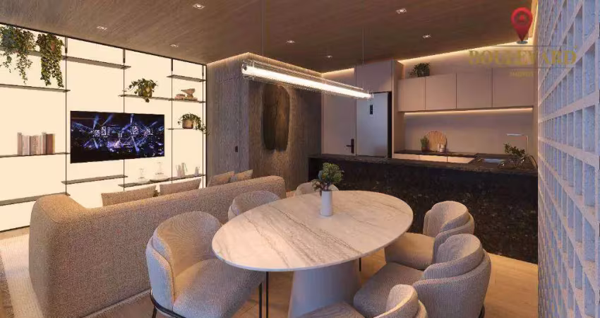Apartamento com 2 dormitórios à venda, 39 m² por r$ 559.400 - alto da rua xv - curitiba/pr
