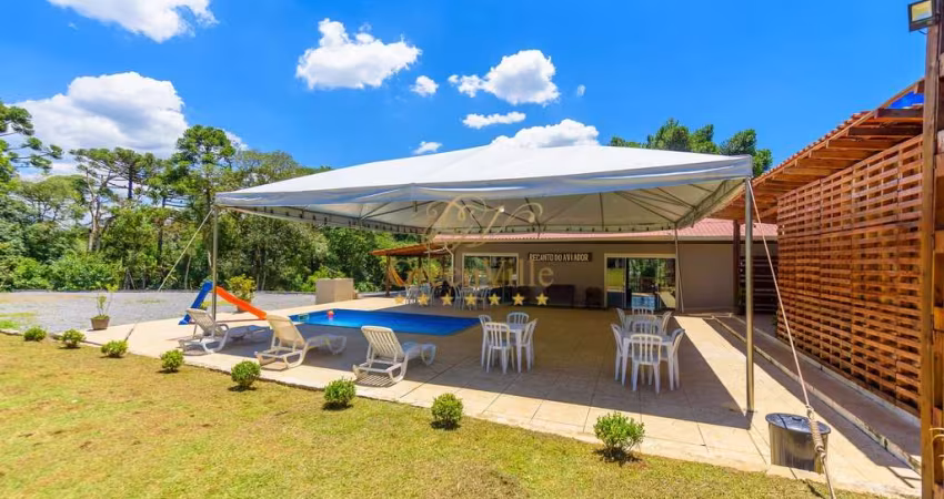 Quatro Barras - Chácara 15.000m², Vista Serra do Mar, Piscina Aquecida, 35 km Terminal do Cabral/ C