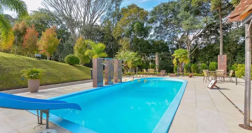 Campo largo, chácara de luxo 145.000m², 4 quartos, 2 suítes, à 2km do fórum, à venda, jardim flores