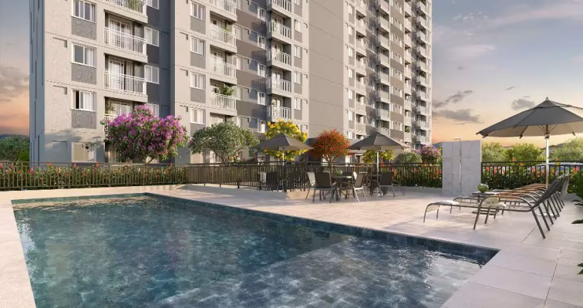 Lindo Apartamento de 1 e 2 quartos com lazer completo,varanda e vaga  em Olaria - RJ