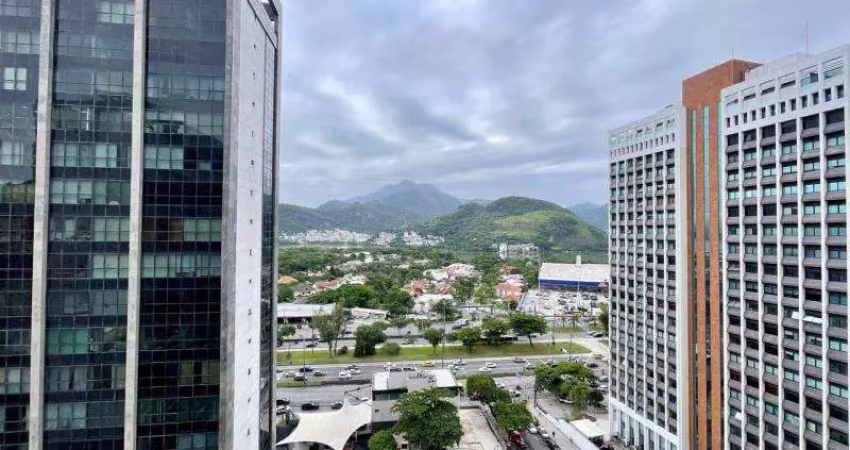 Sala à venda ? 32 m2 - andar alto - num dos melhores pontos da barra da tijuca. início da ponte lucio costa!