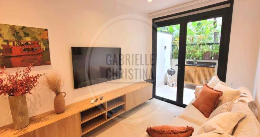 GARDEN DE 1 QUARTO MOBILIADO - A UMA QUADRA DA PRAIA DO LEBLON